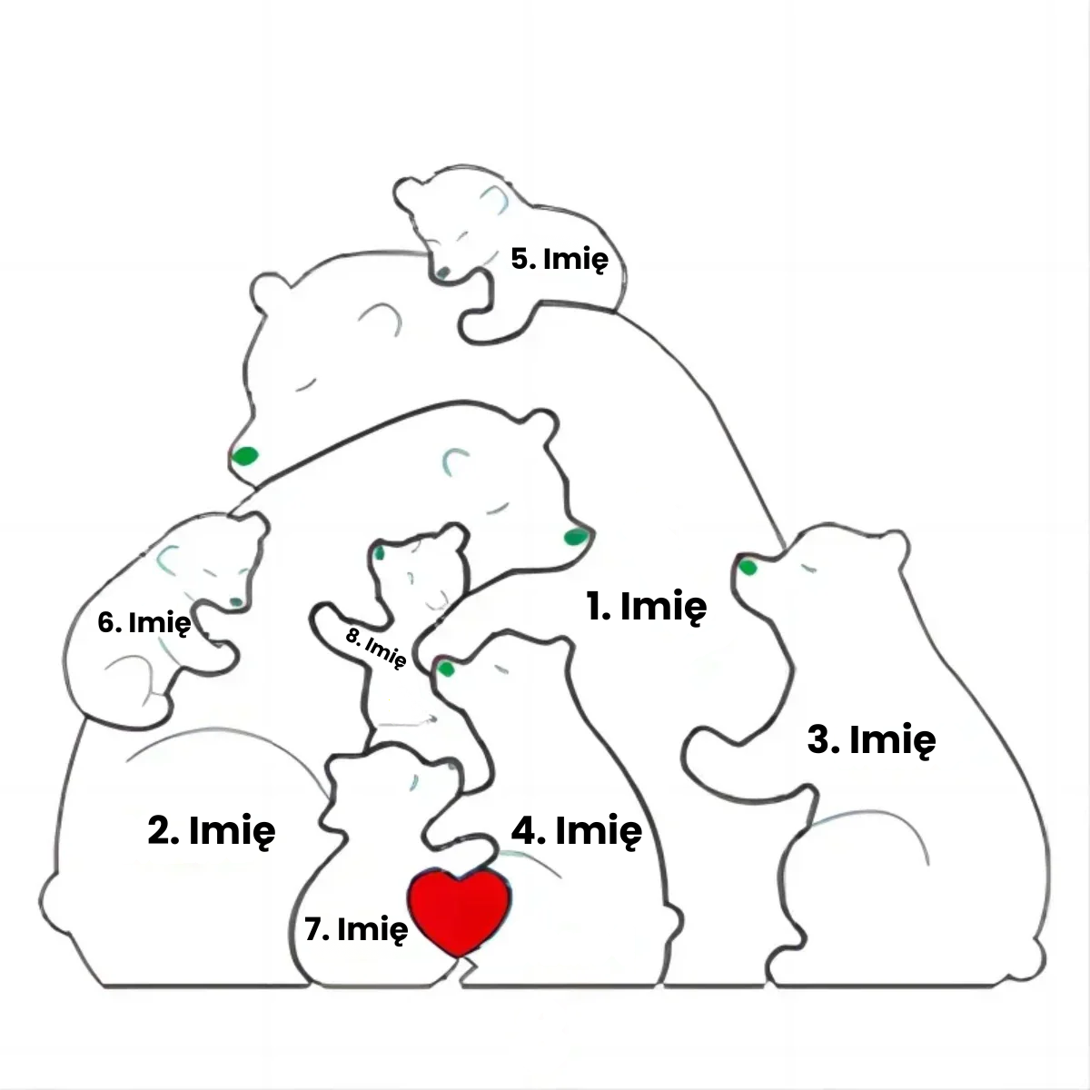 Rodzina Przytulających Niedźwiadków