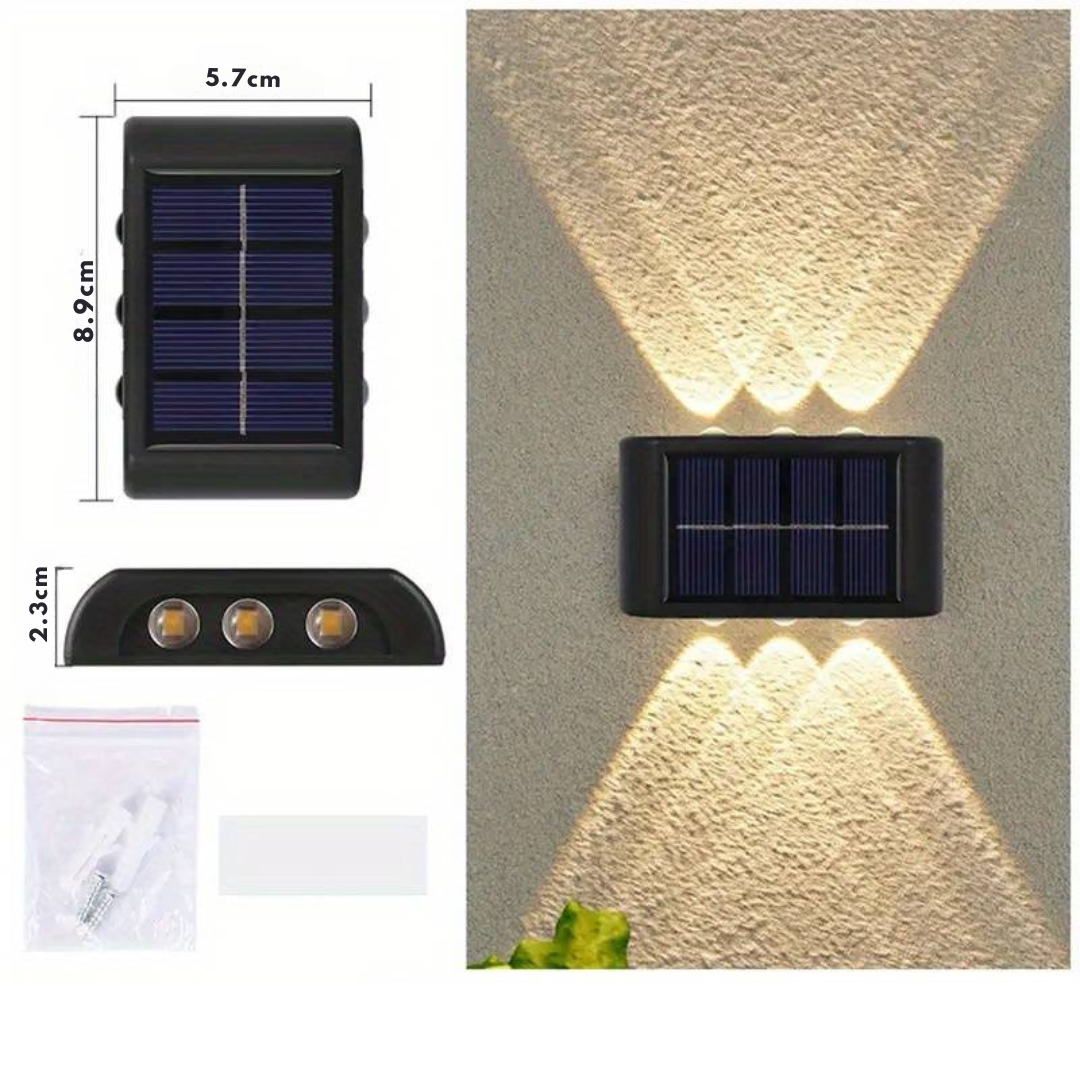 Lampa ścienna na energię słoneczną