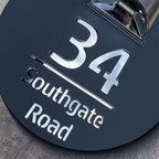 Spersonalizowany okrągły solarowy baner domowy na energię słoneczną