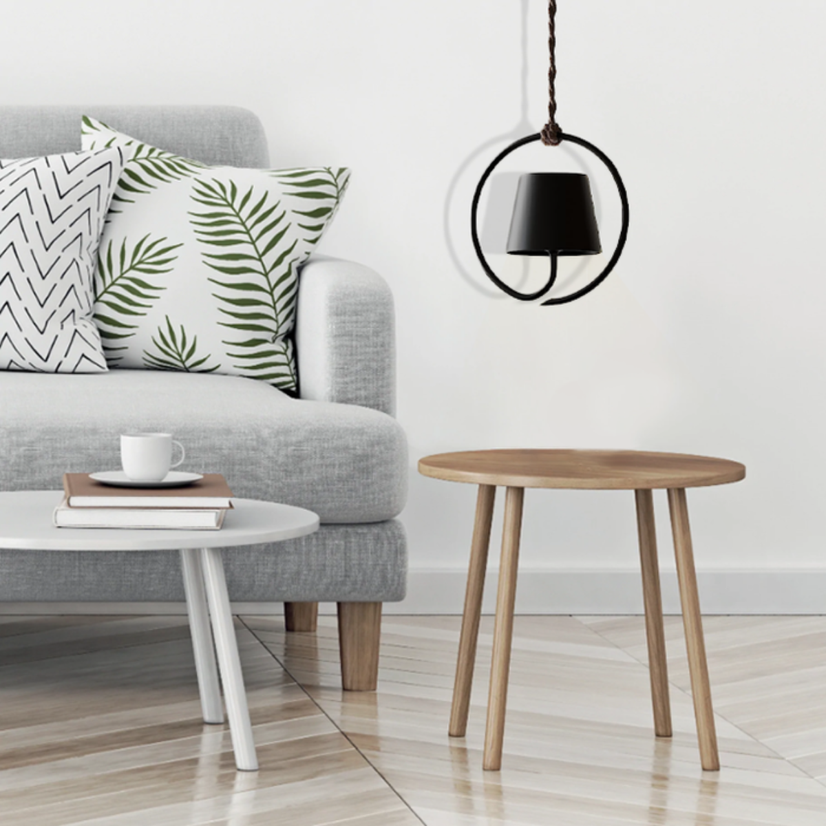 Lampa LED Sufitowa | Akumulatorowa Zewnętrzna Bezprzewodowa Lampka do Domu