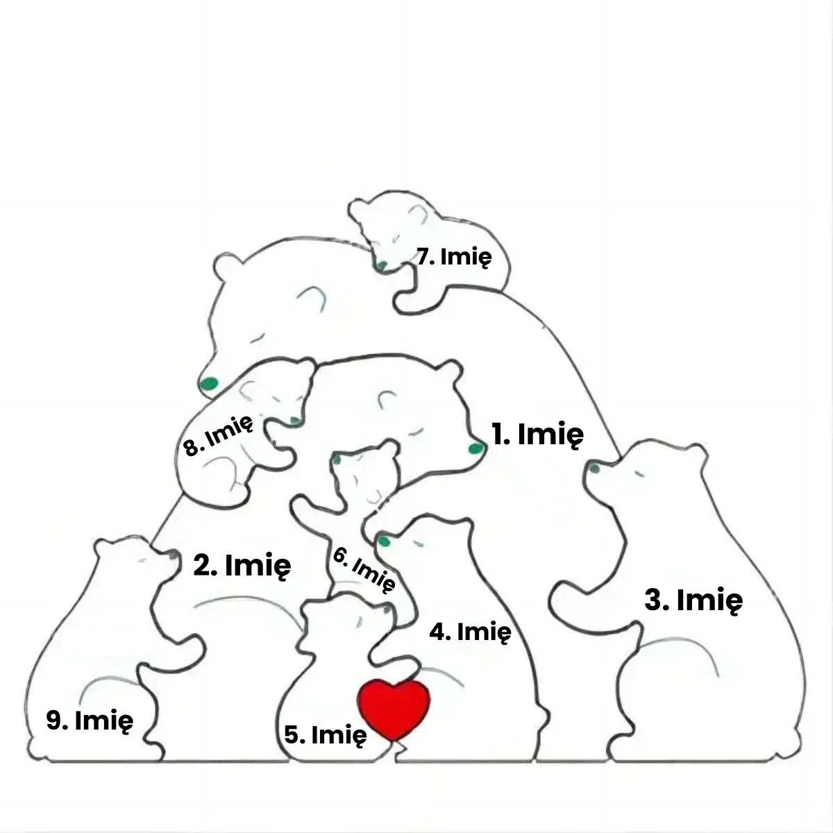 Rodzina Przytulających Niedźwiadków