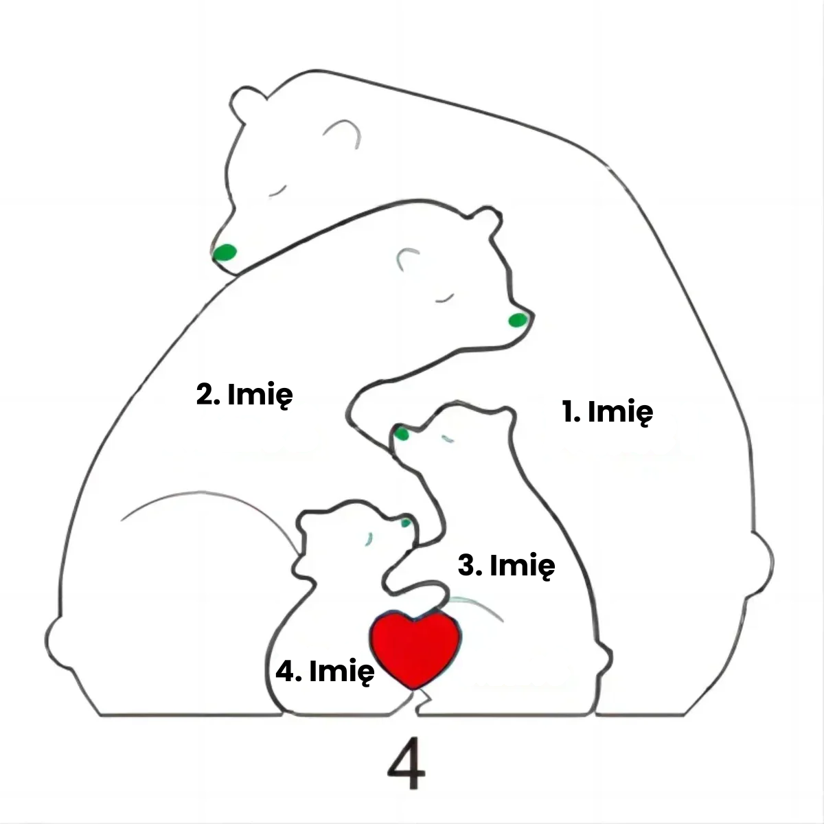 Rodzina Przytulających Niedźwiadków
