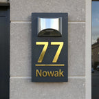 Spersonalizowany numer domu na energię słoneczną