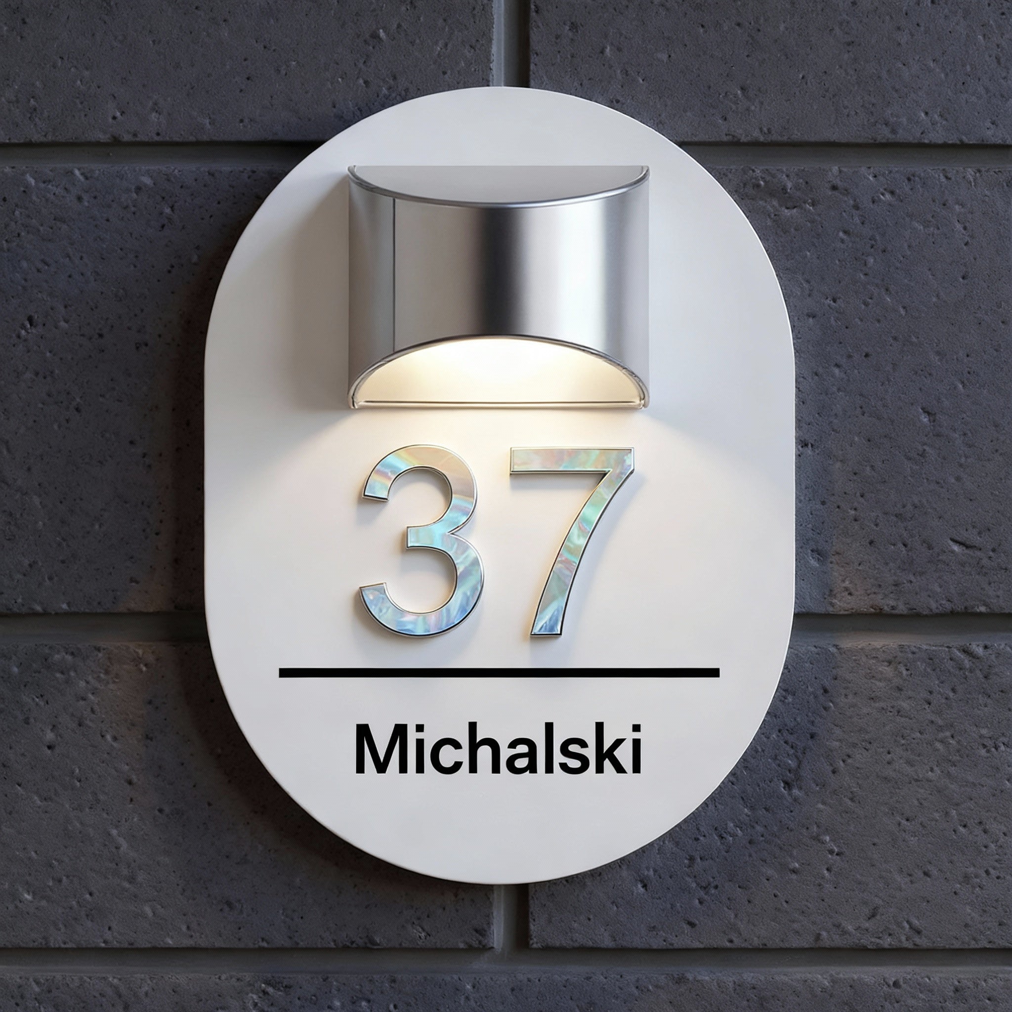 Spersonalizowany owalny 3D panel słoneczny na dom